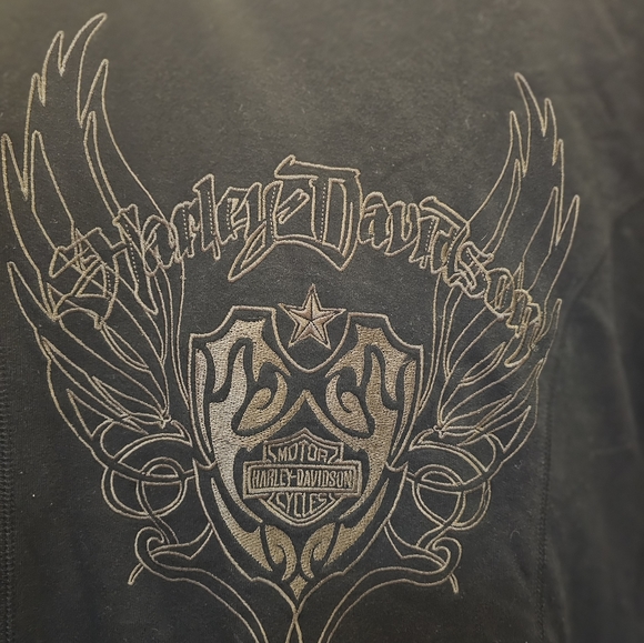 VINTAGE HARLEY-DAVIDSON WOMENS PLUS SIZE 1X DOUBLE BREASTED COAT EMBROIDERED - Picture 8 of 14